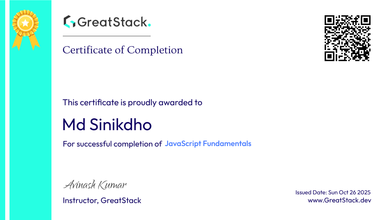 JavaScript Fundamentals