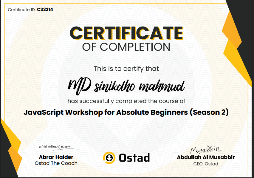 JavaScript Workshop for Absolute Beginners (Season 2)