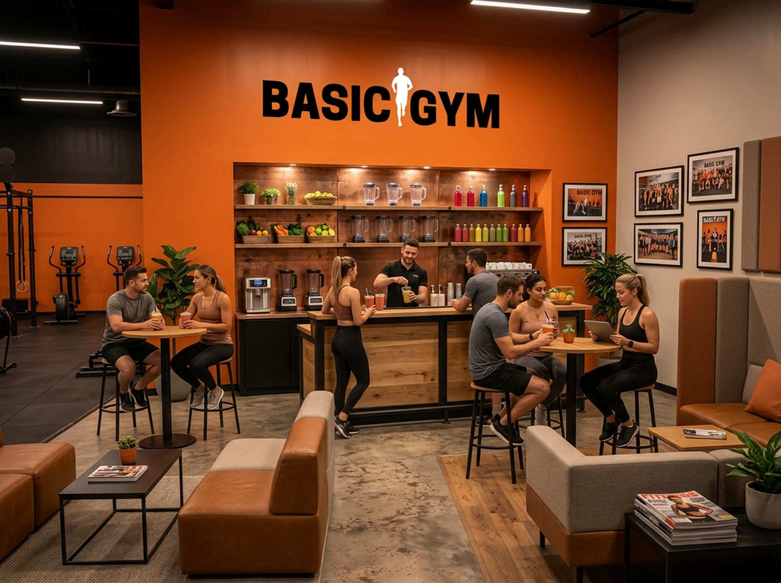 BasicGym social area