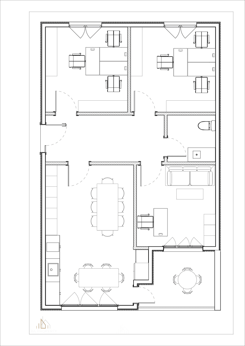 Деловен простор 84м² приземје Кисела Вода со паркинг - 1