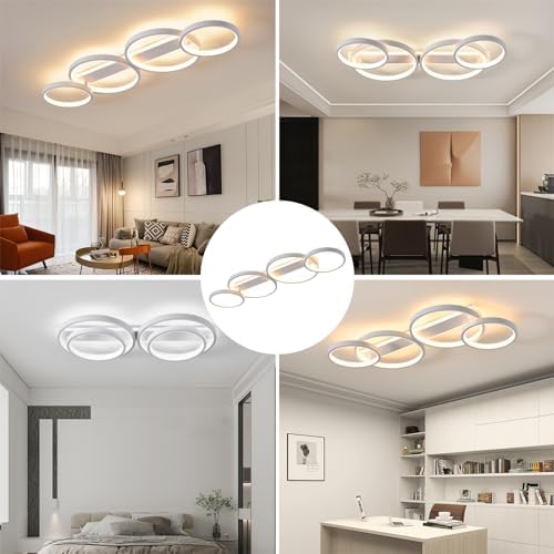 Vue 2 de Led Plafonniermoderne Lampe De