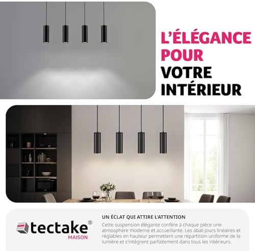 Vue 3 de Tectake Suspension Luminaire Moderne