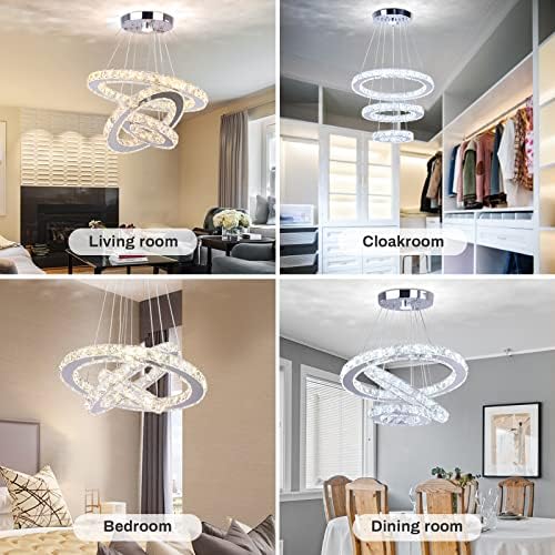 Vue 3 de Cainjiazh Lustre Led Lustre