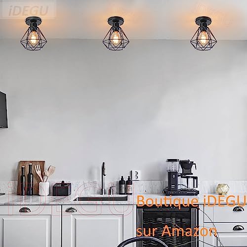 Vue 4 de Idegu Lustre Plafonnier Industriel