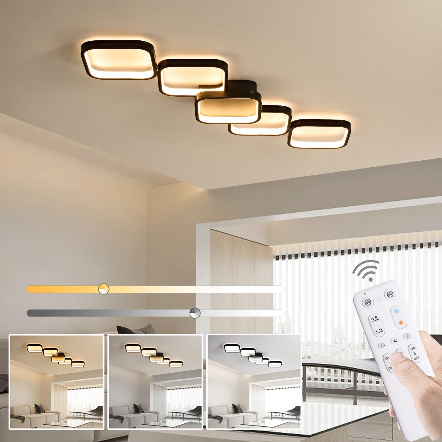 Plafonnier Led Dimmable Lampe