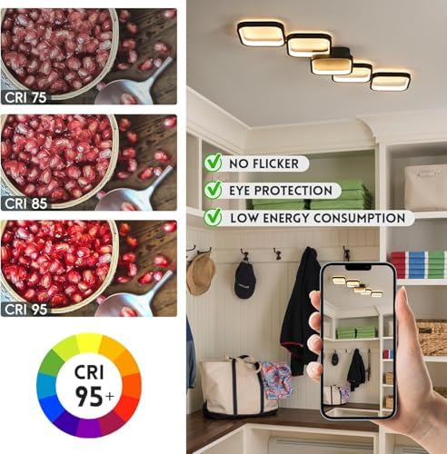 Vue 5 de Plafonnier Led Dimmable Lampe