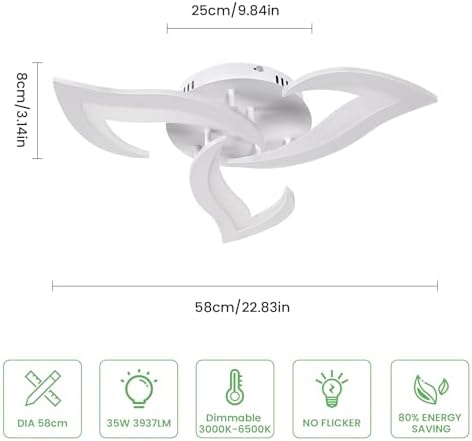 Vue 5 de Comely Plafonnier Led Dimmable