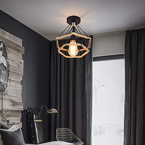 Vue 2 de Wowewa Lampe De Plafond