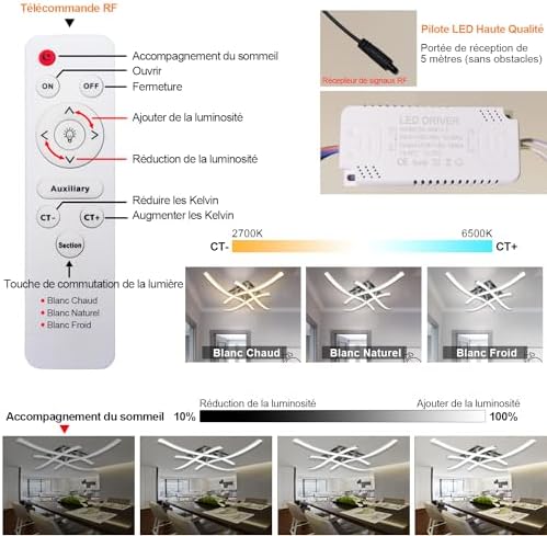 Vue 2 de Sweier Plafonnier Led Avec