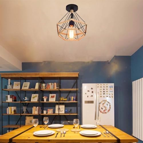 Vue 4 de Wowewa Lampe De Plafond