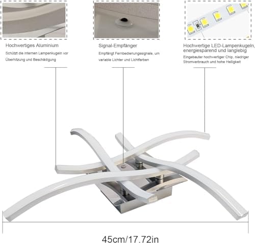 Vue 6 de Sweier Plafonnier Led Avec
