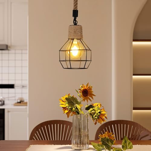 Vue 6 de Suspension Luminaire Industrielle Lustre