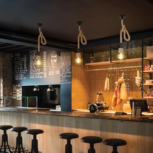 Vue 7 de Suspension Luminaire Industrielle Lustre
