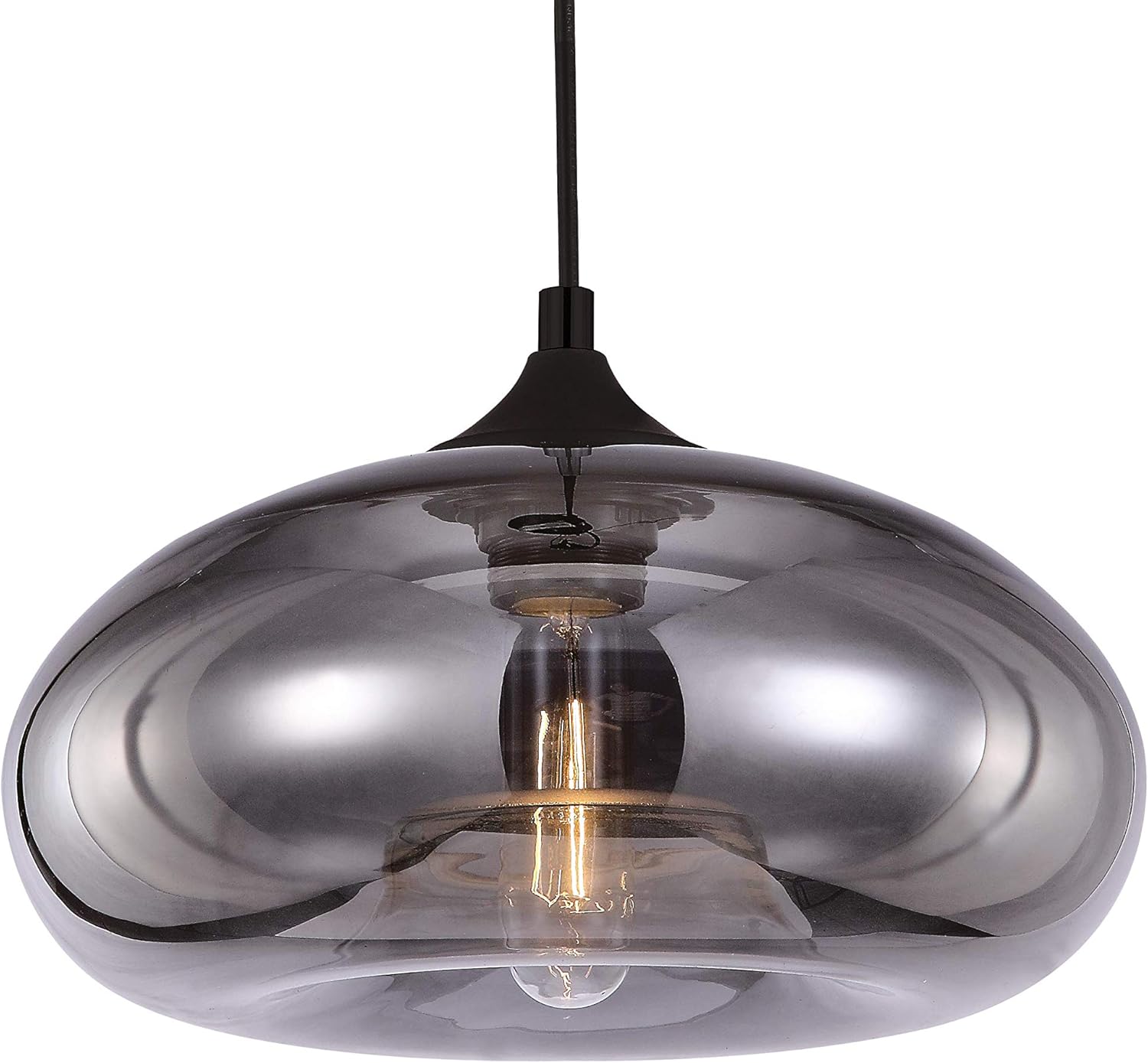 Luminaire Bronks Suspension Verre