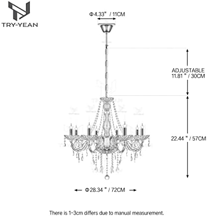 Vue 6 de Tryyean Luxueux Lustre
