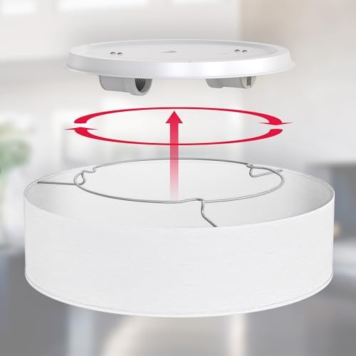 Vue 7 de Bklicht Plafonnier Avec Abatjour