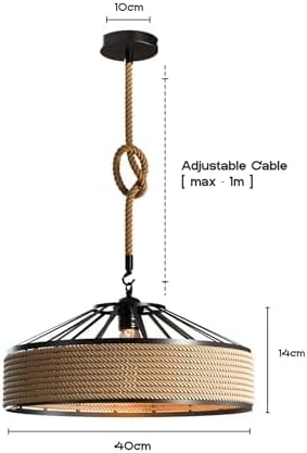 Vue 2 de Ledsone Vintage Industrial Hemp