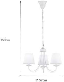 Vue 4 de Trio Lustre Cortez Xe