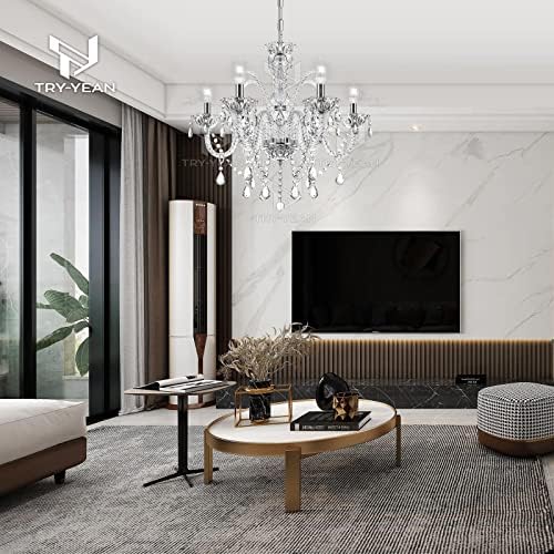 Vue 2 de Tryyean Lustre Cristal Bars