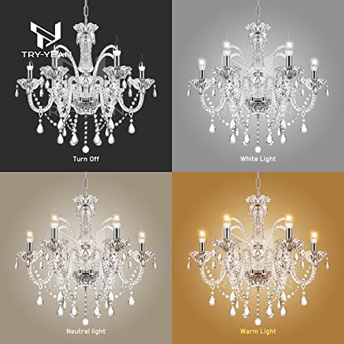 Vue 5 de Tryyean Lustre Cristal Bars