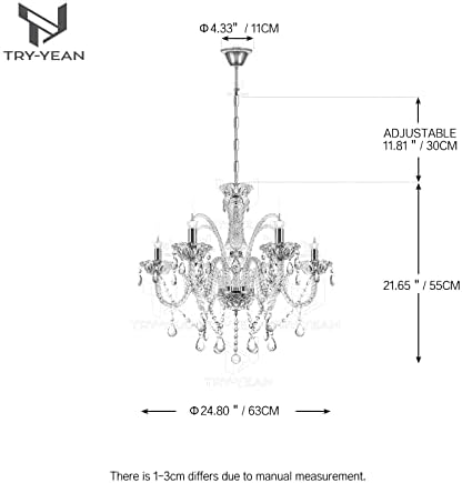 Vue 6 de Tryyean Lustre Cristal Bars