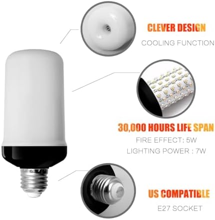 Vue 4 de Batdtech Ampoule Flamme