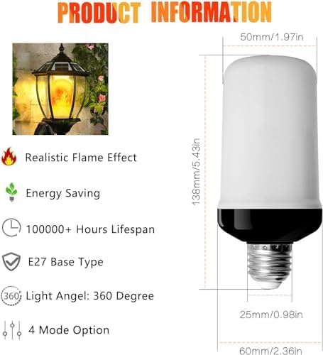 Vue 2 de Sayphroy Ampoule Flamme