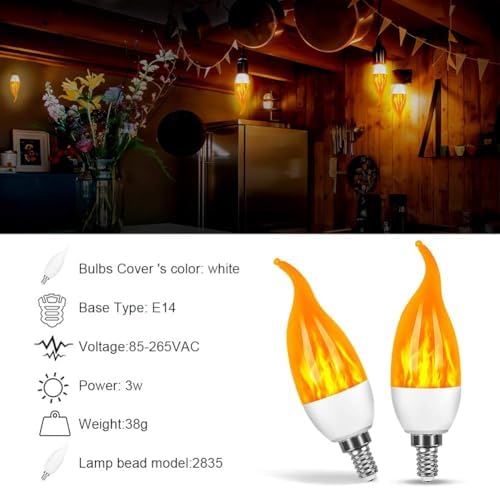 Vue 3 de Batdtech Ampoules Flamme