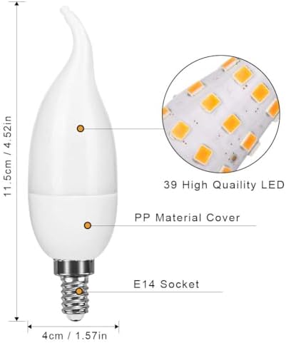 Vue 6 de Batdtech Ampoules Flamme