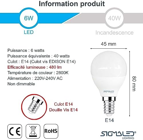 Vue 2 de Sigmaled Lighting Ampoule Led