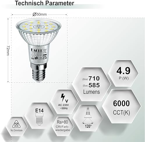 Vue 2 de Eacll Ampoule Led
