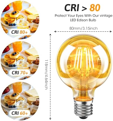 Vue 4 de Wedna Ampoule Led Edison