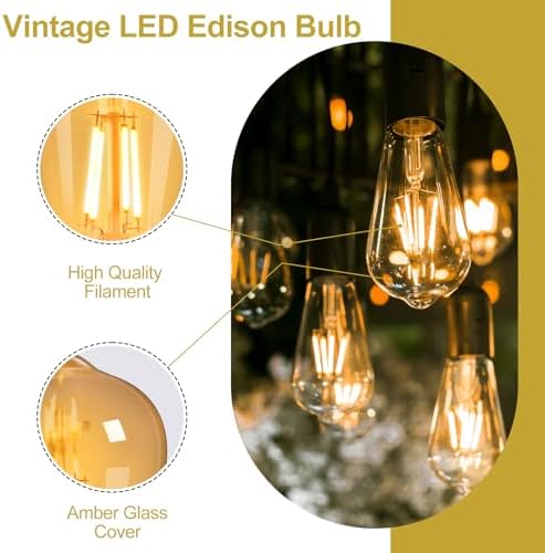 Vue 3 de Ampoule Led Edison Vintage