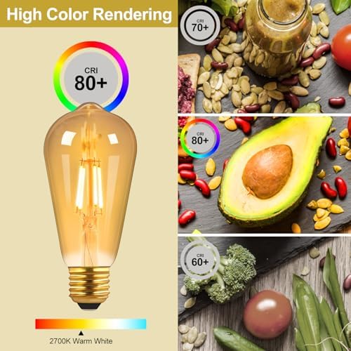 Vue 4 de Ampoule Led Edison Vintage