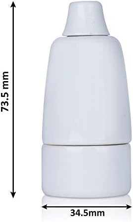 Vue 2 de Douille En Porcelaine Emaillee