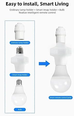Vue 3 de Qiachip Lampe Telecommande