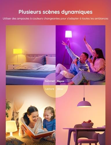 Vue 4 de Govee Ampoules Wifi Et