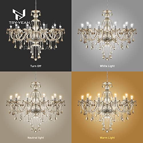 Vue 5 de Tryyean Lustre Baroque Bras