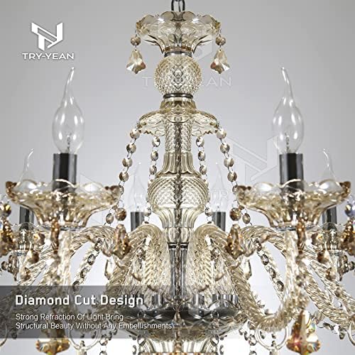 Vue 7 de Tryyean Lustre Baroque Bras