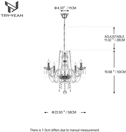 Vue 6 de Tryyean Lustre En Cristal