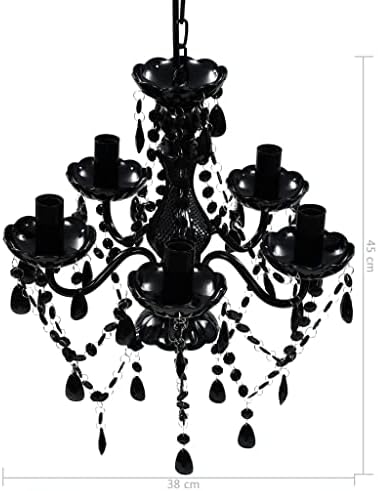 Vue 4 de Lustre Avec Ampoules Crystal