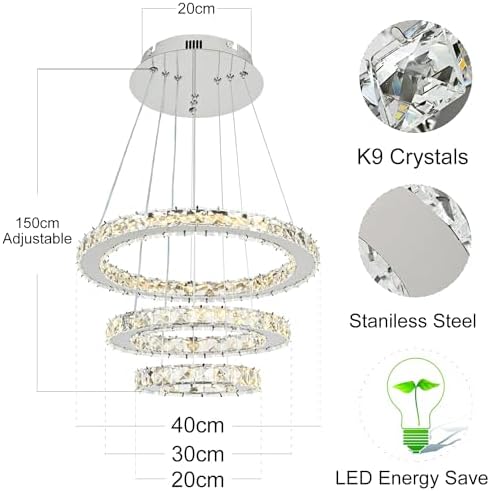 Vue 2 de Naoeoon Lustre Led En