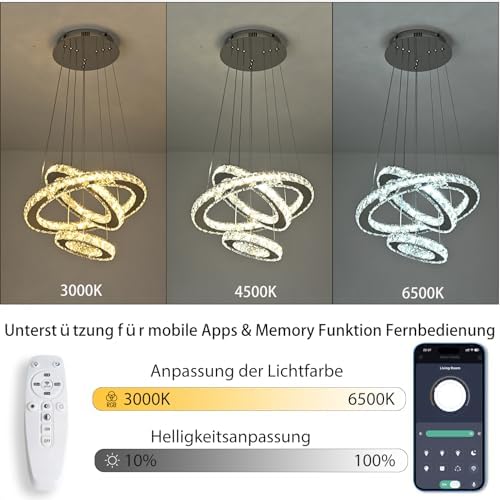Vue 3 de Naoeoon Lustre Led En