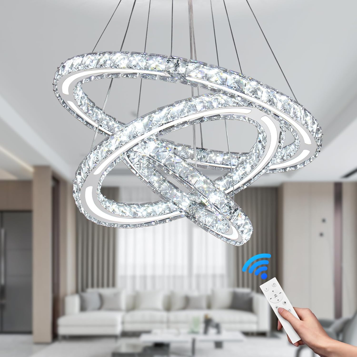 Vue 7 de Naoeoon Lustre Led En