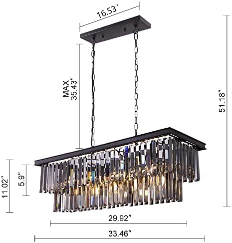 Vue 3 de Wellmet Lustre En Cristal