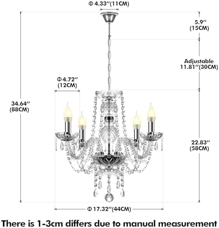 Vue 5 de Ridgeyard Baroque Salon Lustre