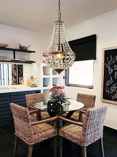 Vue 2 de Lustre En Cristal Led