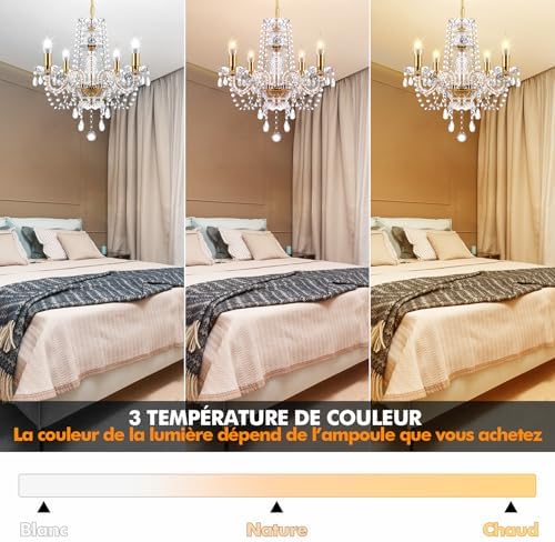 Vue 3 de Ridgeyard Lustre En Cristal