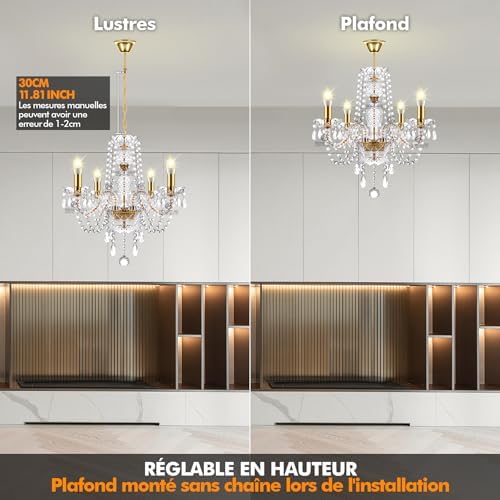 Vue 4 de Ridgeyard Lustre En Cristal