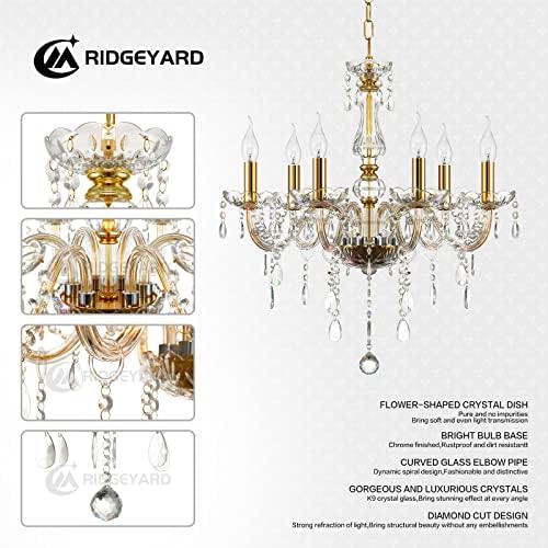 Vue 3 de Ridgeyard Lustre Baroque Lustres